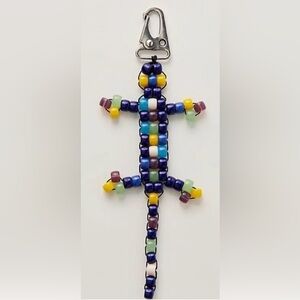 Free People Multicolor Beaded Keychain / Purse charm